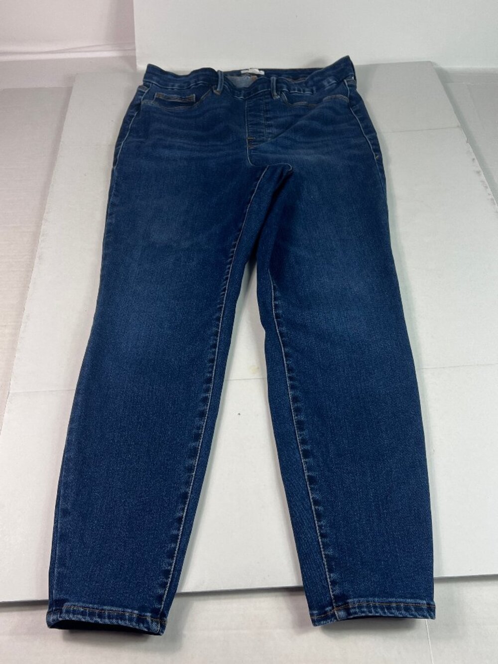 Good American Jeans Women's 34x27* Good Legs Skinny Pull On Blue Denim Tag 2XL